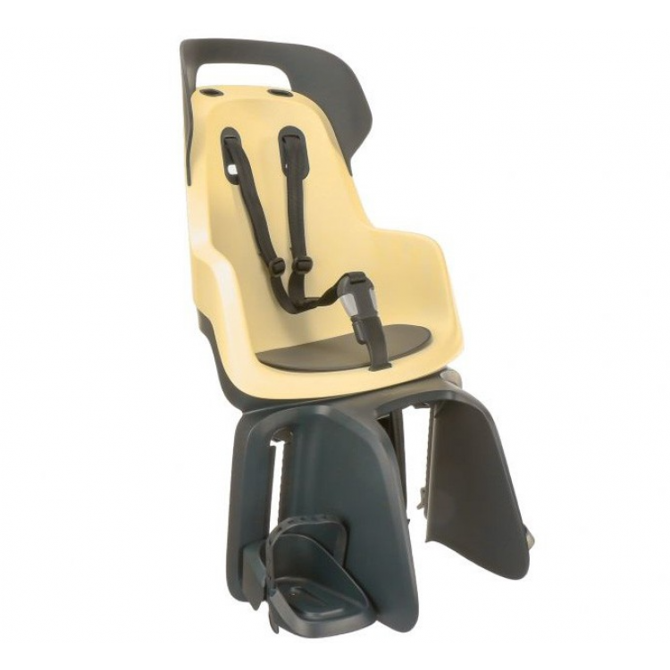 Detská sedačka Bobike Go na nosič žlto-čierna 
